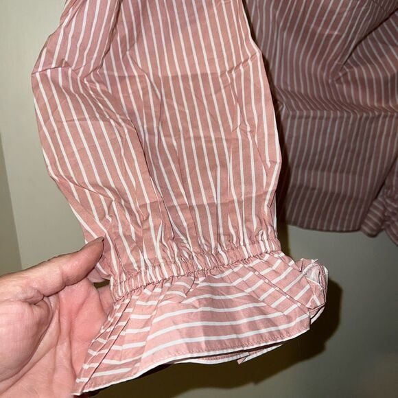 Sugar lips  dusty rose off the shoulder shirt Large NWTS - Picture 4 of 9